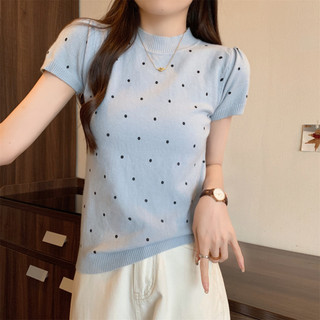 74087 Slim-fit Classy Chấm bi ngắn-