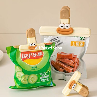 Kẹp Niêm Phong Dễ Thương Loại Đa Năng Kẹp Thực Phẩm Mạnh Khoai Tây Chip Chống Ẩm Sữa Ăn Nhẹ Kẹp Niêm Phong Lớn