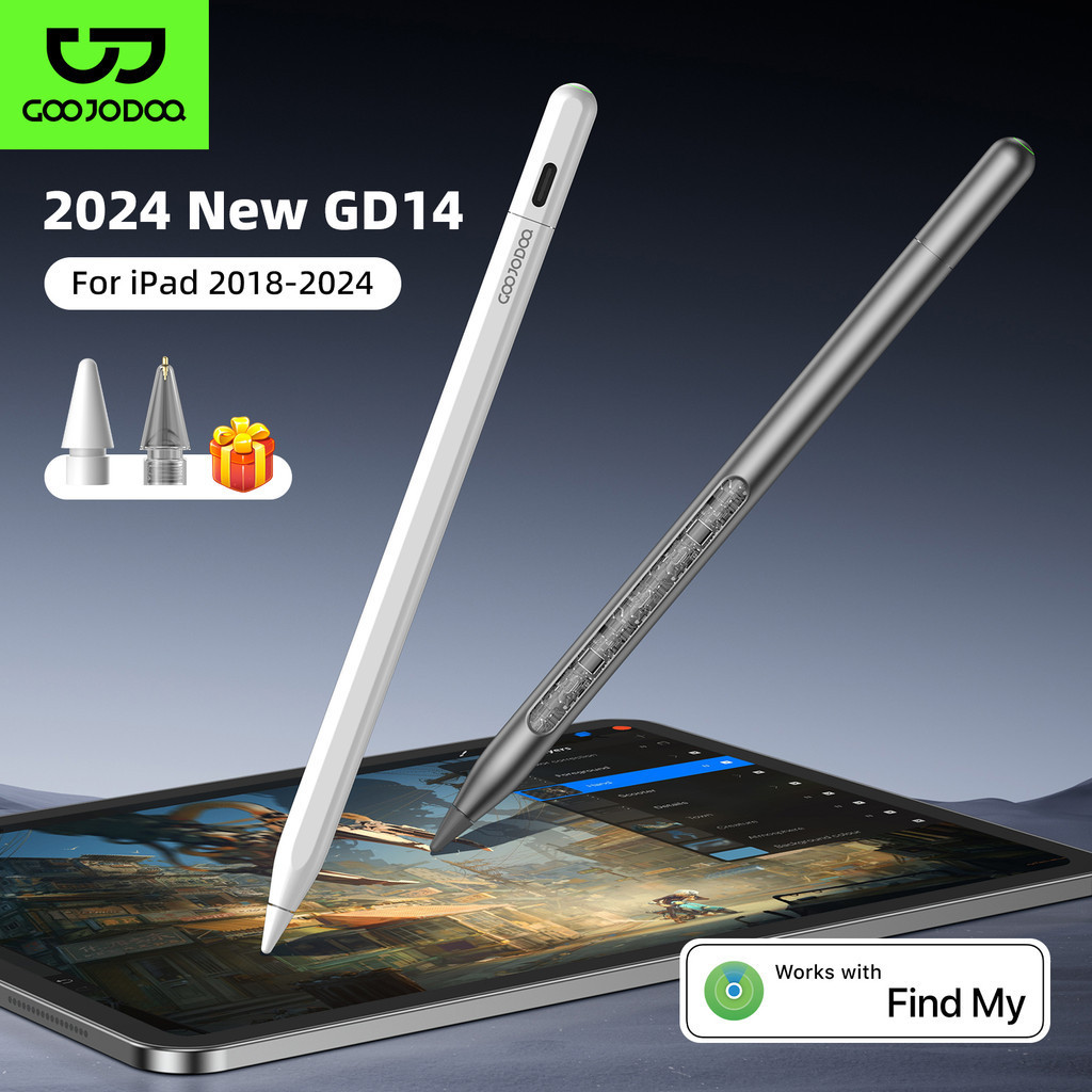 Goojodoq GD14 Bút cảm ứng tùy chỉnh chương trình tìm bút cho iPad Gen 10/9 Air4/5/6 Pro 11/12.0/13 2