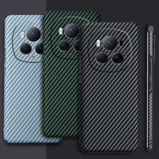 Ốp Lưng Cứng Bằng Sợi Carbon Cho Huawei Honor Magic 6 Pro MAGIC6 Bảo Vệ Ống Kính Siêu Mỏng Sang Trọng Kết Cấu Chống Va Đập Vỏ Điện Thoại Cứng