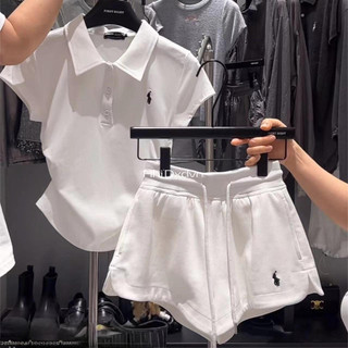 Mùa hè 2024 xếp li Slim-fit Slimmer Look Áo ngắn tay dành cho nữ