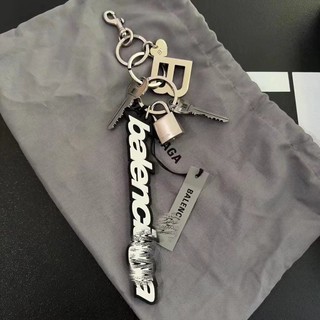 Balenciaga Kết Hợp Mới Tự Làm Móc Khóa Phụ Kiện 24ss Rodeo Túi Mặt Dây Chuyền Chữ Móc Khóa Internet Người Nổi Tiếng