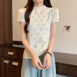 74087 Slim-fit Classy Chấm bi ngắn-