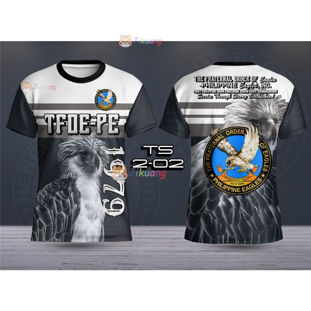 [Tùy chỉnh miễn phí] ÁO THUN EAGLES HOÀN TOÀN PHILPPINE EAGLE ĐẶT HÀNG FRATERNAL CỦA EAGLES (PHILIPP