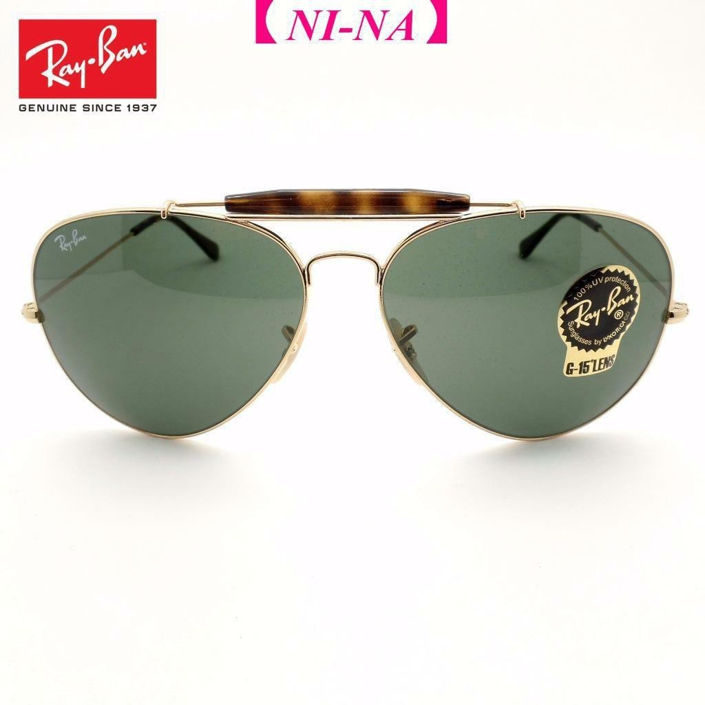 Rayban Ala Original Rayban Ala / Bộ Kính Mát Rb 3029 181 62 Vàng Xanh Havana Ngoại Thất Mới Chính Hãng Vận Động Viên