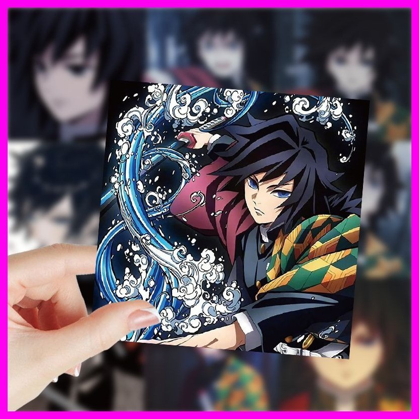 Nhãn dán Demon Slayer (60 tờ) Tomioka Giyuu Tomioka Giyuu Dán Nhân vật truyện tranh Nhật Bản Demon S