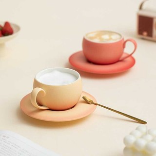 ins Bắc Âu mờ mờ gốm trứng cốc cà phê cốc latte tinh tế đơn giản nhẹ văn phòng trà chiều
