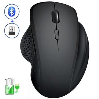 Chuột Chơi Game Không Dây 2.4G + Chuột Bluetooth Loại C Sạc Mause Tiện Dụng USB Máy Tính Chuột Cho PC Laptop