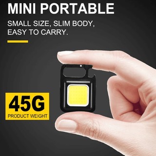 Đèn led làm việc usb sạc mini đèn pin di động sáng móc khóa bỏ túi đèn lồng đi bộ đường dài ngoài trời câu cá cắm trại