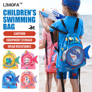 Ljmofa Kids Ba Lô Dành Cho Trẻ Em Túi Bơi Di Động Bé Trai Và Bé Gái Khô Ướt Tách Chống Thấm Nước Túi Bảo Quản
