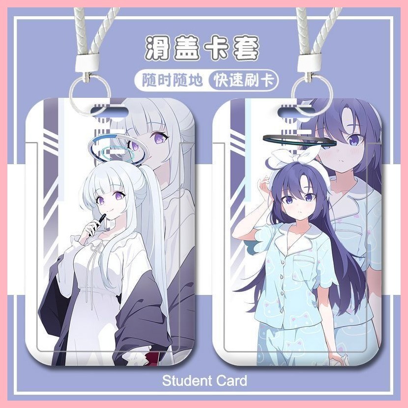 [Guyn] Hộp đựng thẻ Blue Archive Hayase Yuka Blue Archive Bộ đồ ngủ Noah Yuka Campus Thẻ bữa ăn sinh
