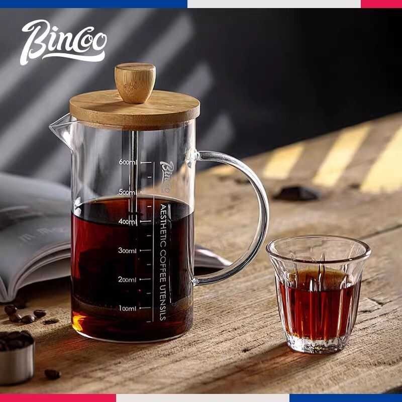 Máy pha cà phê Binco Máy pha cà phê gia đình Máy pha cà phê Bộ lọc thủy tinh Máy pha cà phê