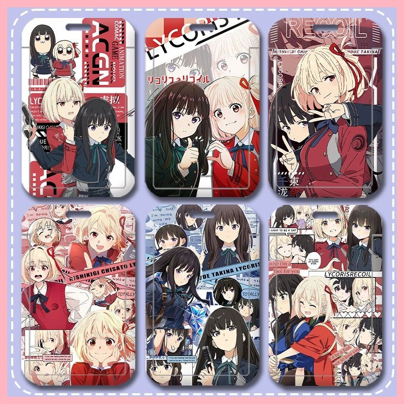 [Guyn] Hộp đựng thẻ Lycoris Recoil Inoue Takina Lycoris Recoil Inoue Takina Ricoles Komki Chiburai N