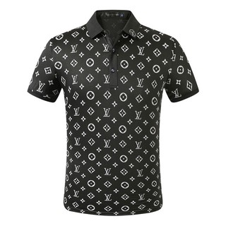 Áo Sơ Mi Polo Nam Tay Ngắn Áo Sơ Mi Polo Cotton Chất Lượng Hàng Đầu Áo Sơ Mi Thường Ngày Có Họa Tiết Cổ Điển