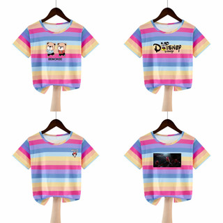 Thoáng Mát Trẻ Em Thời Trang Chuyển Tiếp Kid Tee Kawaii Sang Trọng Teen Tay Ngắn T Bé Trai Băng Lụa Cổ Tròn 10 11 Bé Trai 4 Bé Gái'