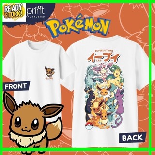 Áo thun Pokemon | Eevee | Tiến hóa | Eevelutions | Không chính thức | 30 's Premium - Trẻ sơ sinh, Trẻ em, Thanh thiếu niên & Người lớn