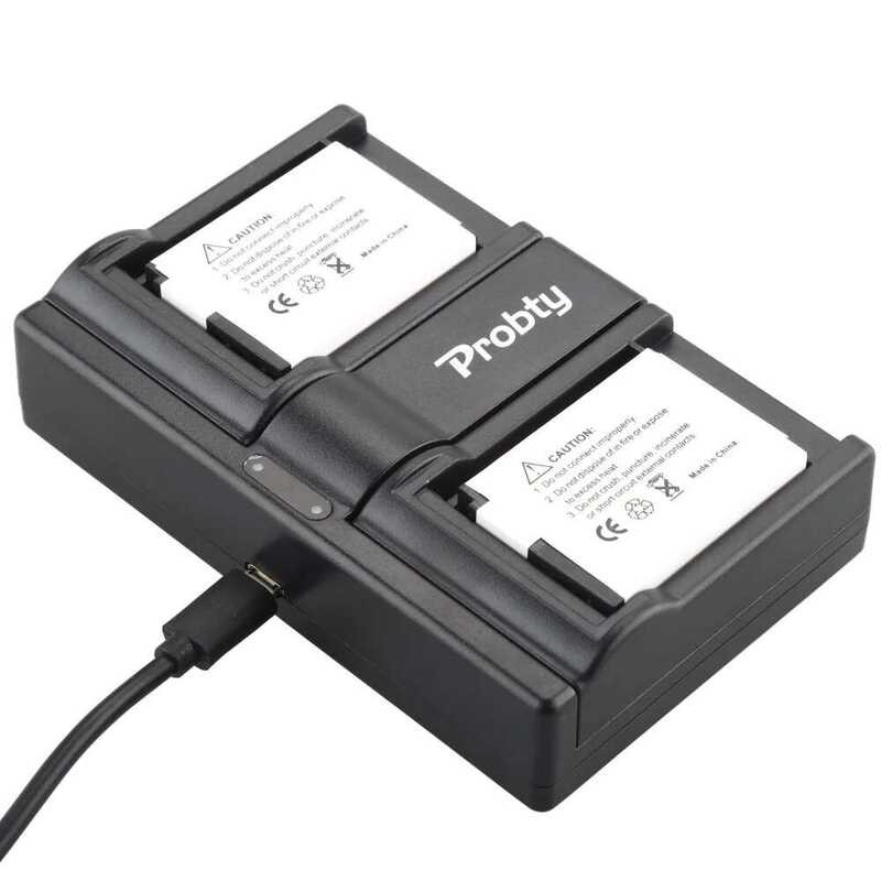️ Probty 2 Pin máy ảnh EN-El12 EN El12 + Bộ sạc LCD USB cho NIKON Coolpix Aw100