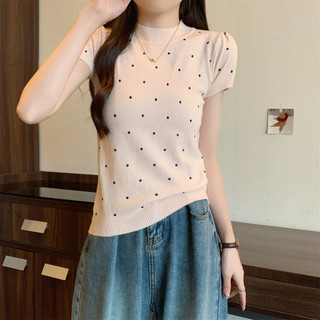 74087 Slim-fit Classy Chấm bi ngắn-