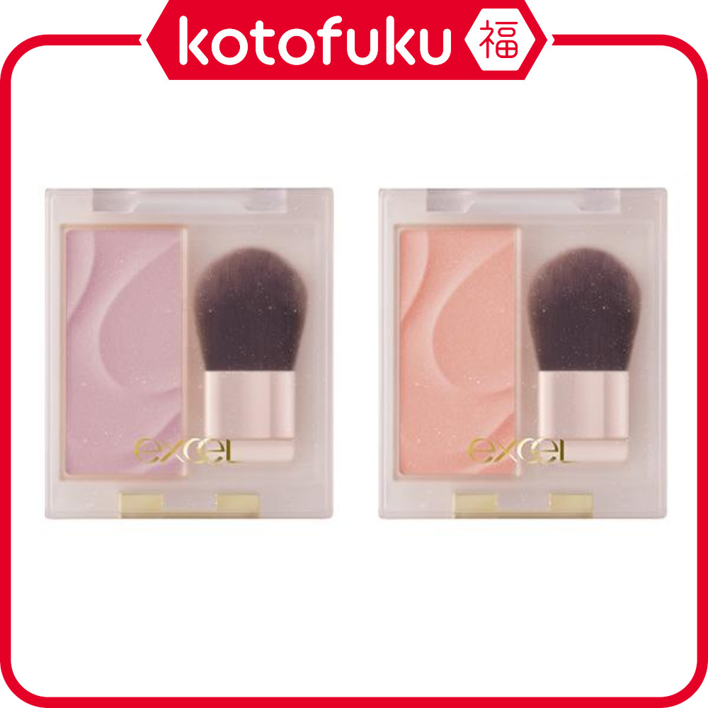 Japan SANA Excel Seamless Tone Blush SB05 Waltz / SB06 Orchestra 3.0g