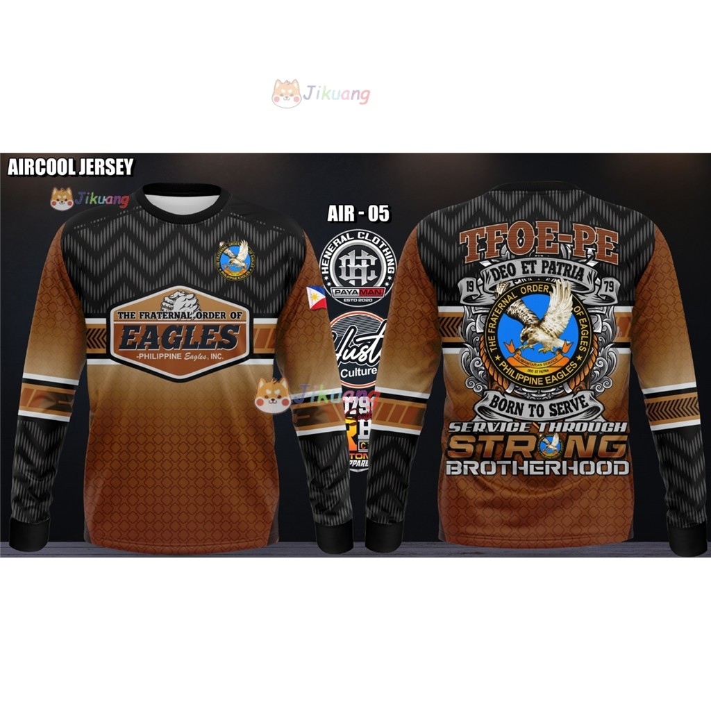 ÁO THUN EAGLES tay dài ĐƯỢC CUNG CẤP ĐẦY ĐỦ PHILIPPINE EAGLE ĐẶT HÀNG FRATERNAL CỦA EAGLES (PHILIPPI