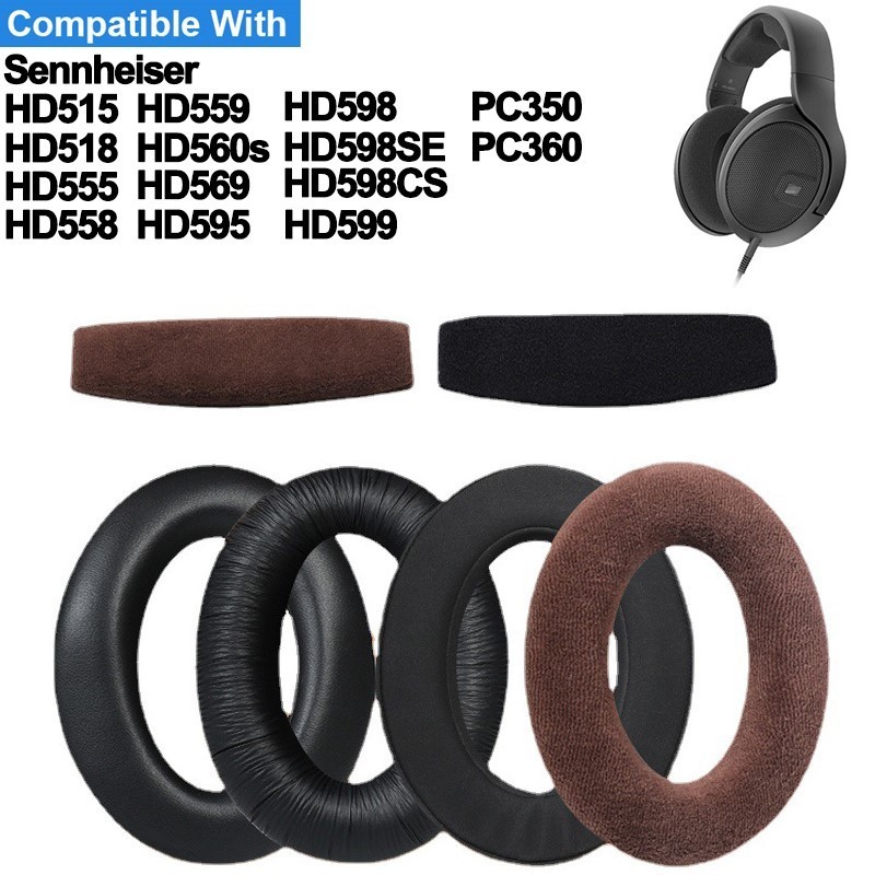 Đệm tai nghe headband EarPad bọt biển cho Sennheiser HD599/598/598SE/598CS/595/569/560s/559/558/555/