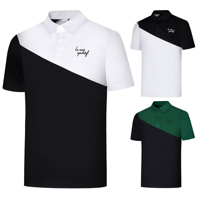 [Le Coq Sportif] Bộ quần áo chơi gôn mùa hè mới, áo thể thao ngắn tay T24020E