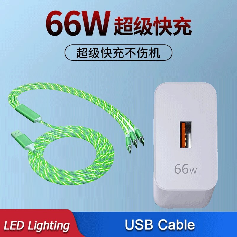 2.4A Phát Sáng Loại C Cáp Đèn LED Micro USB Dây Sạc Nhanh Cho IPhone IOS Dây Sạc Cho Iphone 7 8 X XR