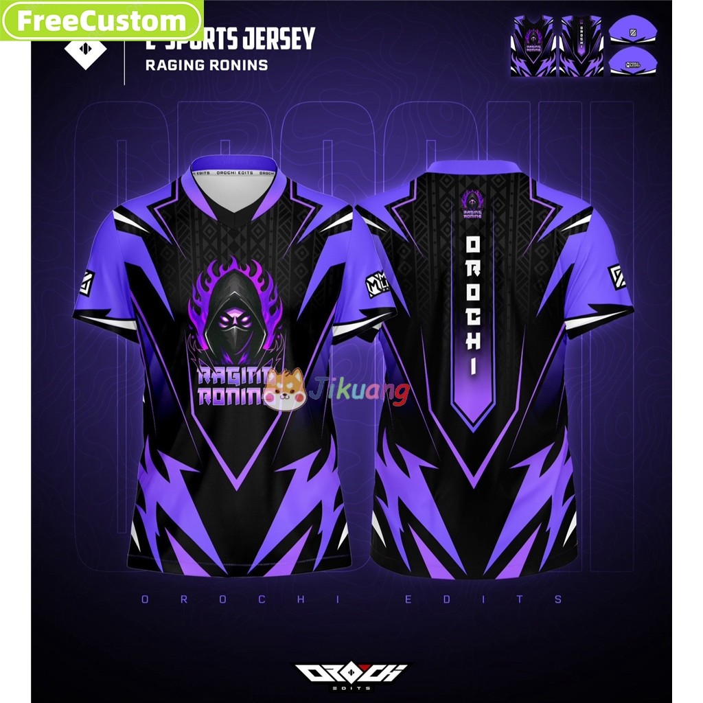Jersey Esport Garena Free Fire size 18, miễn phí chỉnh sửa và thêm nickname