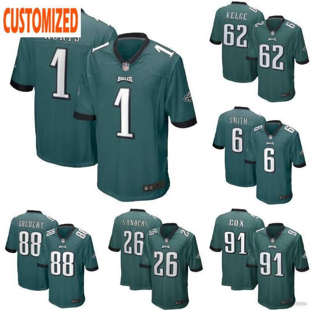 2025 New Philadelphia Eagles Nfl Hurts Cox Kelce Smith Sanders Cowboy Legends Jersey