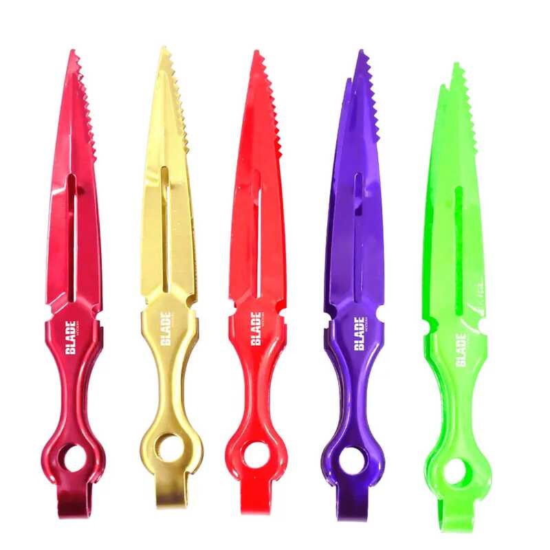 BLADE Trộn Màu Sắc Thép Không Gỉ Đa Chức Năng Hookah Tongs Tweezers 230Mm Kim Loại Chicha Ống Phụ Ki