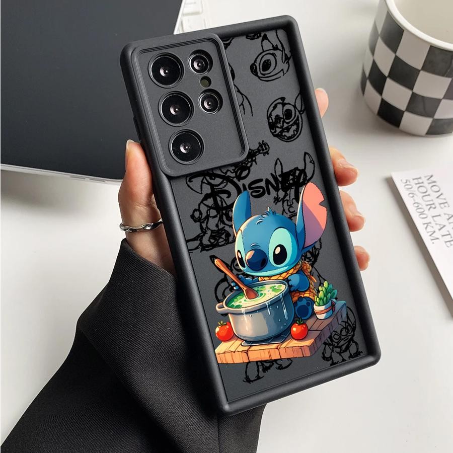Ốp Điện Thoại Disney Stitch Dễ Thương Cho Samsung Galaxy S25 S23 S24 Ultra S20 S21 FE S22Plus 25Plus
