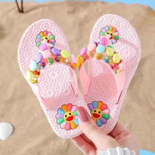 Bé gái flip-flops mùa hè cho bé hoạt hình dễ thương thời trang bé gái công chúa flip-flops trẻ em dép đi biển