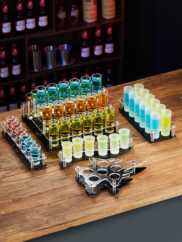 Bullet Cup Shot Cup Set B52 Cup Bullet Cup Holder Bar Tequila Frosted Cocktail Glass