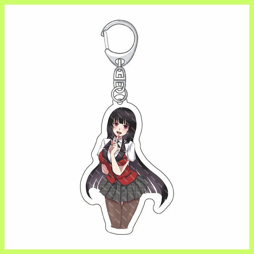 Móc Khóa Jabami Yumeko Anime Acrylic Điên Cờ Bạc Yuan Móc Khóa Rắn Yumeko Saotome Meari Hàng Hóa Móc
