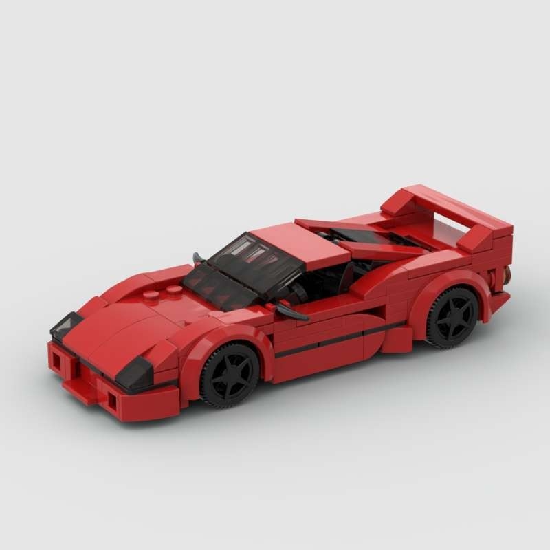 Moc Ferrari F40 Xe Thể Thao Khối Xây Dựng Đồ Chơi Cho Trẻ Em Bé Trai Và Bé Gái Tương Thích Với Lego 