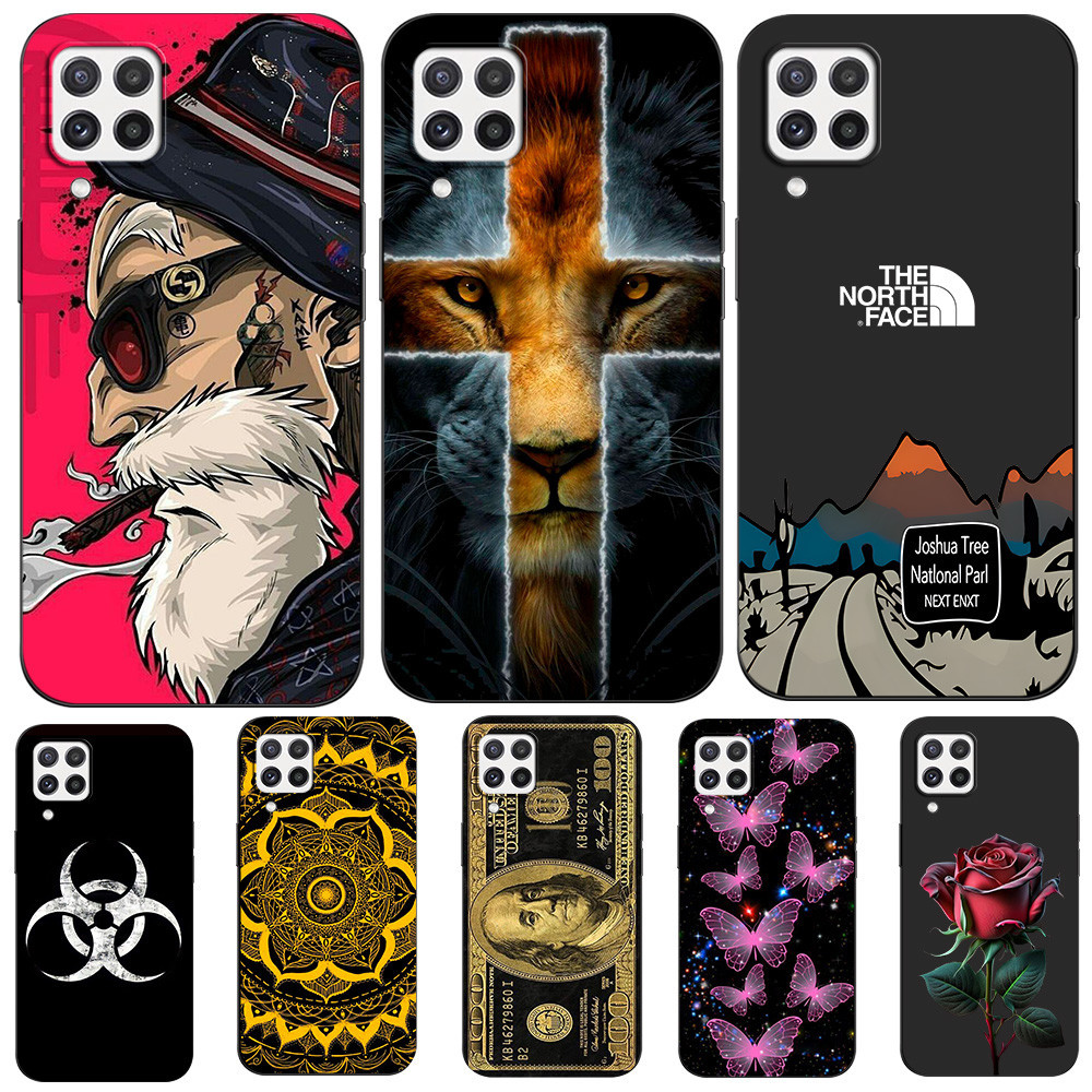 Dành Cho Samsung A22 4G Ốp lưng 6.4inch Ốp Lưng Cho Samsung Galaxy A22 4G GalaxyA22 A 22 Đen tpu Ốp 