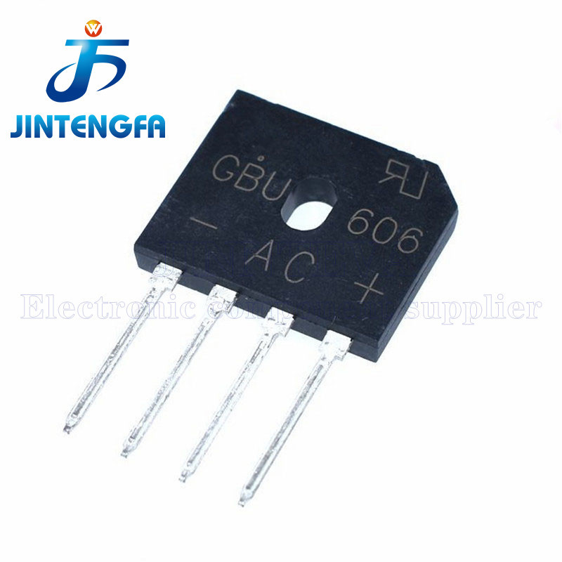 5 CHIẾC GBU406 GBU408 GBU410 GBU606 GBU608 GBU610 GBU806 GBU808 GBU810 GBU1010 GBU1510 GBU2510 SILIC