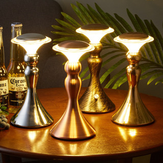 Retro Thanh Đèn Bàn Có Thể Sạc Lại Ngoài Trời Bàn Ăn Đèn Để Bàn Không Khí Ánh Sáng Bàn Ăn Không Khí Đèn