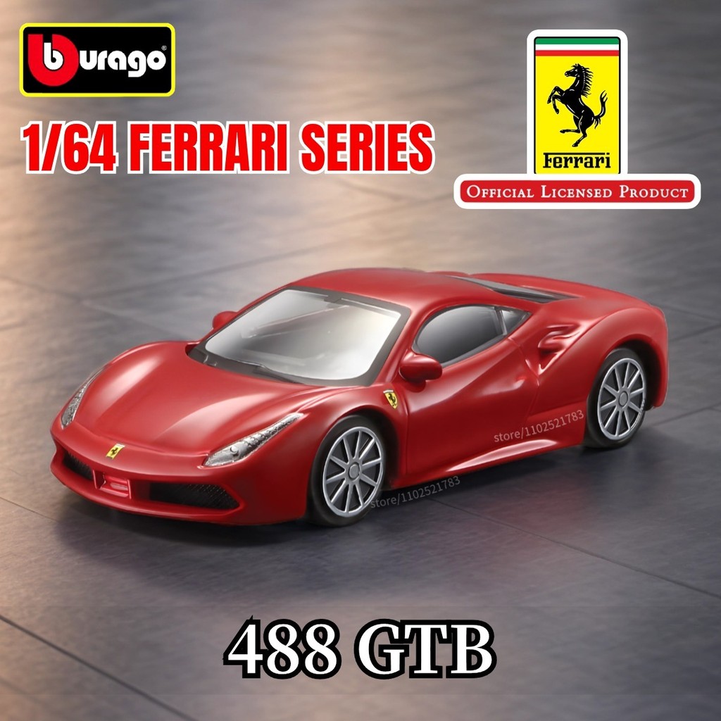Bburago 1: 64 488 GTB Xe Mô Hình Quy Mô Bản Sao F40 F50 458 296 Enzo Diecast Thu Nhỏ Nghệ Thuật Giao