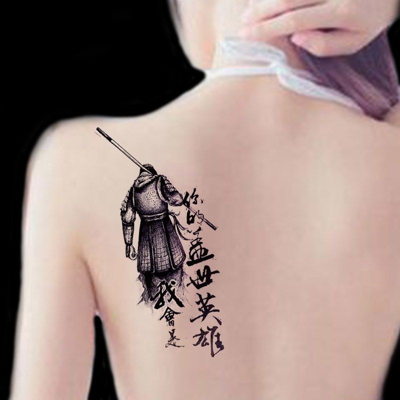 [Ảnh thật/Sẵn]  Tôn Ngộ Không Tem nhãn dán hình xăm lâu dài, tem nhãn dán hình xăm rỗng, hành trình