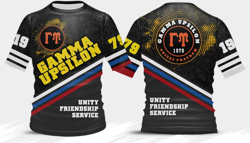 Áo thun thăng hoa toàn diện Gamma Upsilon ALUMNI và NON-ALUMNI