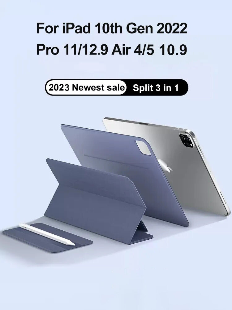 [SS originality]
 Ốp Lưng Folio Thông Minh Cho Ipad Thế Hệ Thứ 10 2022 M2 Ipad Air 5 2020 Pro 12.9