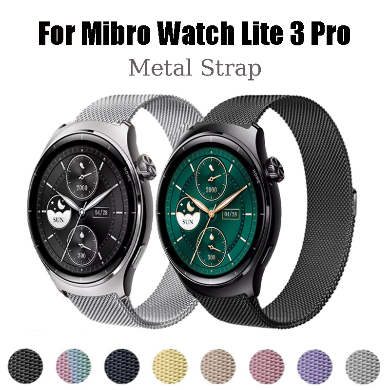 Dây đeo bằng thép không gỉ từ tính cho Mibro Watch Lite3 Pro Vòng đeo tay kim loại cho Mibro Watch L