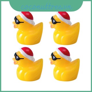 Kính râm Whimsical Vịt Giáng sinh Nhựa thu nhỏ để trang trí ngày lễ
