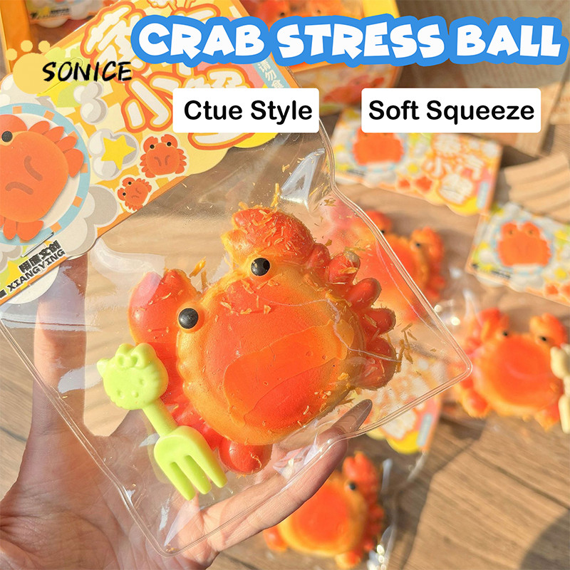 Cua Chiên Bóp Đồ Chơi Chậm Đồ Chơi Squishy Cua Chiên Người Lớn Đồ Chơi Cảm Giác Bùn Dính Cảm Giác Cu