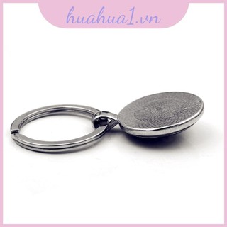 Quà tặng tốt nhất Ý tưởng giáo viên Mặt dây chuyền tròn bạc Thiết kế móc khóa hiện đại