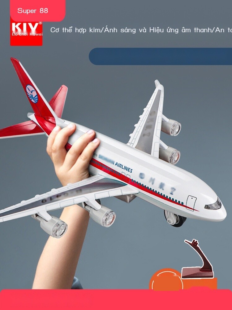 [GIÁ SỐC] Kawei Airplane Children Model Model Mô phỏng hợp kim mô phỏng cao cấp Máy bay Sichuan Air