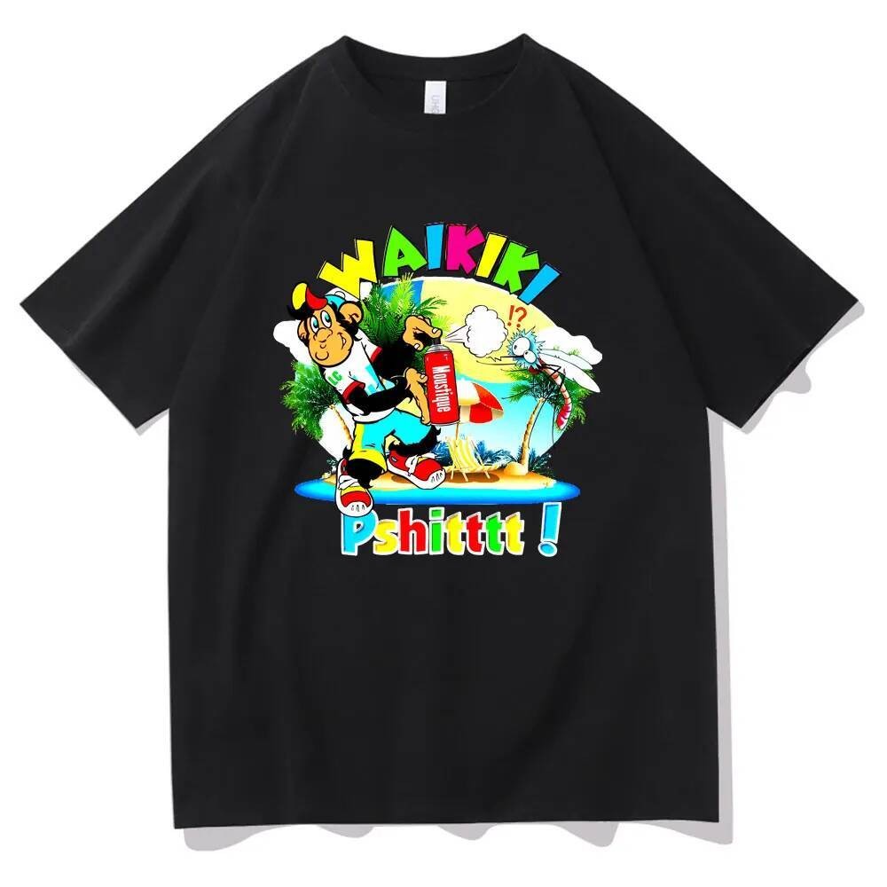 Áo thun unisex bông hình vẽ khỉ Love To Doodle & LC Waikiki, size lớn cho cả nam và nữ, tay ngắn phù