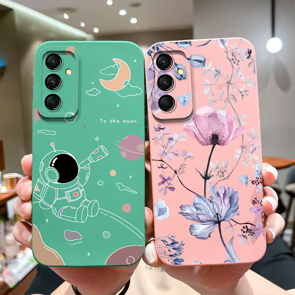 Ốp lưng Samsung Galaxy M35 5G Vỏ Thời Trang Phi Hành Gia Silicon Bảo Vệ Mặt Sau Cho Samsung M35 Cản 