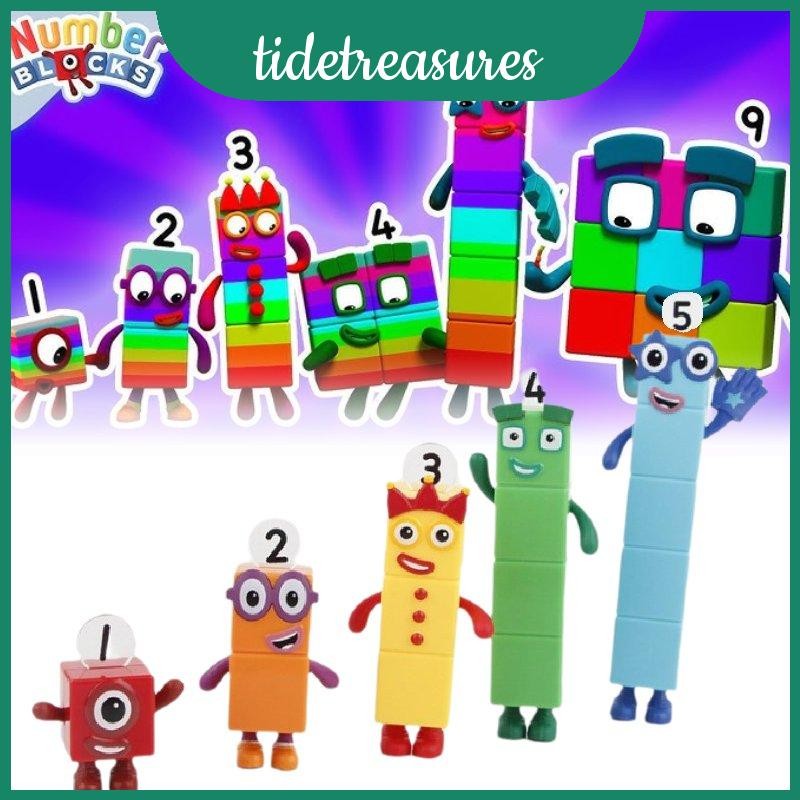 Khối nhân vật Numberblocks Đồ chơi có thể biến hình dễ thương để học chơi và